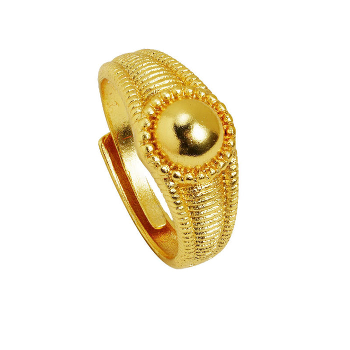 Wholesale New ring trend transfer bead opening ring, light luxury design, long-lasting jewelry wholesale