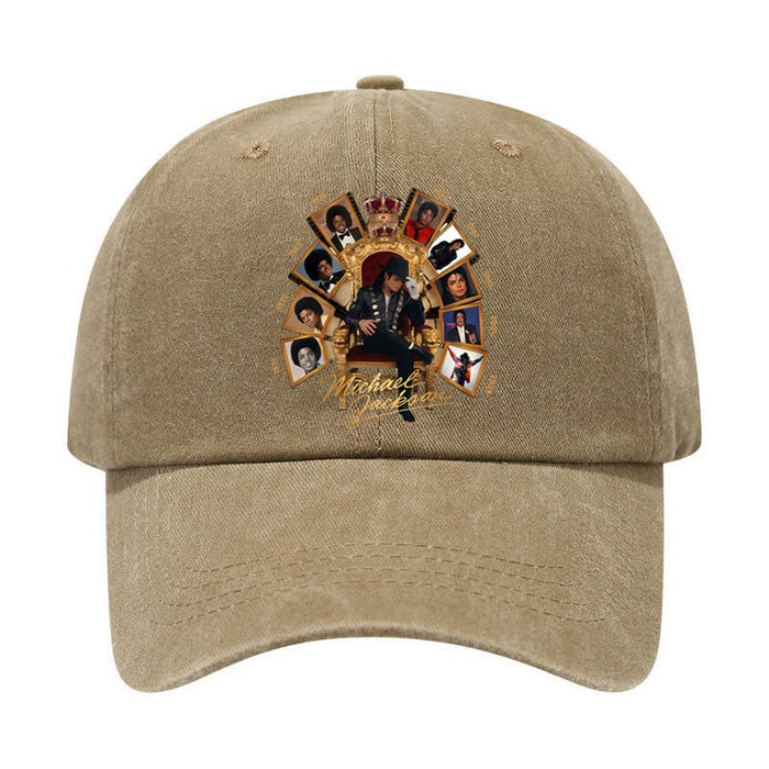 Wholesale Michael son Memorial Washed Baseball Cap Retro Embroidered Peaked Cap Trendy Everyday Gift