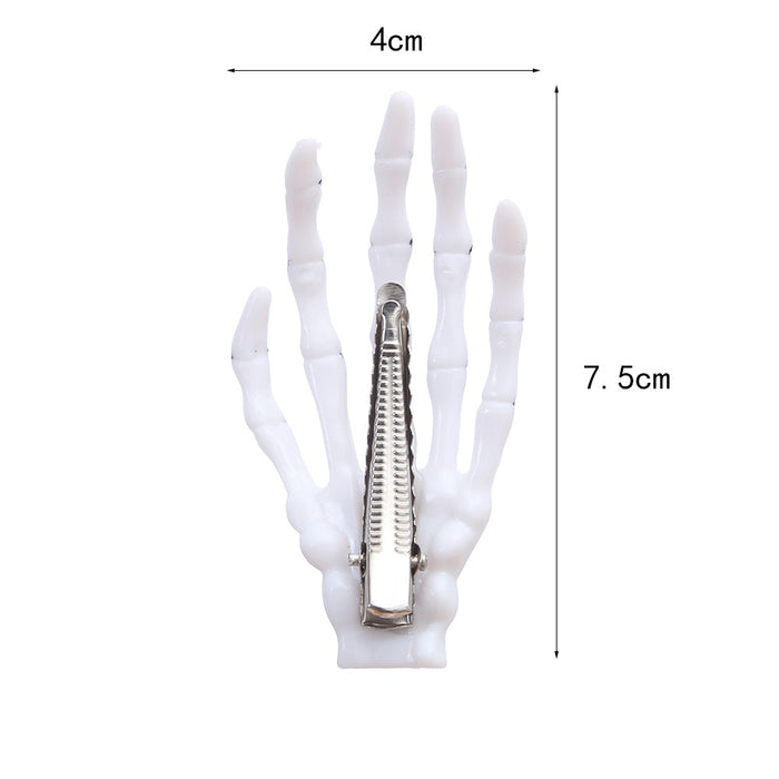 Wholesale  Ghost Hand Hair Clip Red Gothic Side Clip Women S Fashion Accessory Boutique Resale Gift
