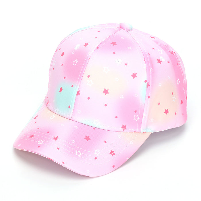 Wholesale Children' s colorful tie-dye baseball cap outdoor sun hat