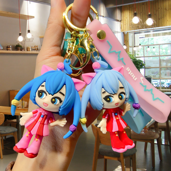 Wholesale PVC Cartoon Cute Doll Keychain JDC-KC-Yid026