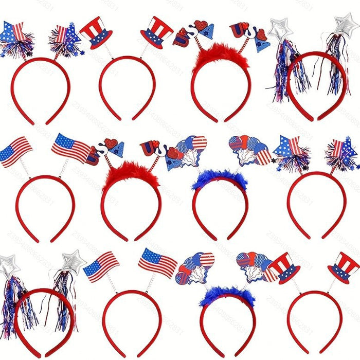 Wholesale Set, Independence Day headband, glasses, National Day parade performance props