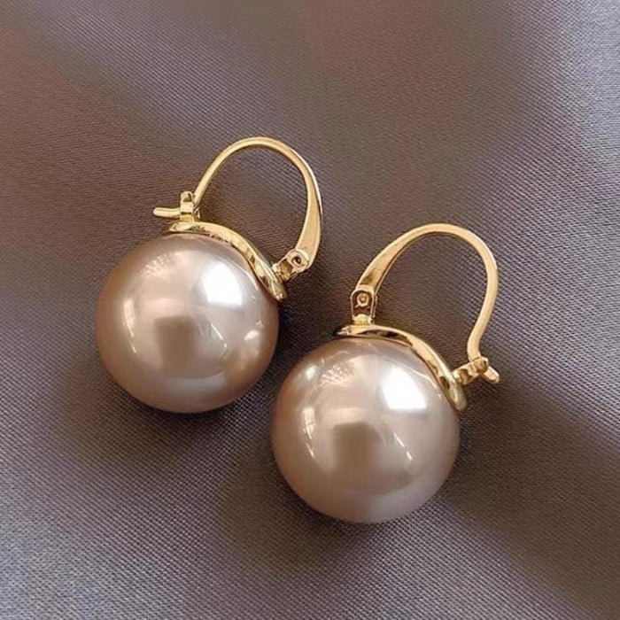 Wholesale  S925 Silver  Pearl Ear Buckle Pearl Earrings