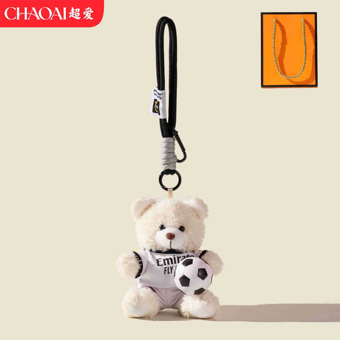 Wholesale Plush Football Bear Keychain - World Cup Fan Gift Accessory