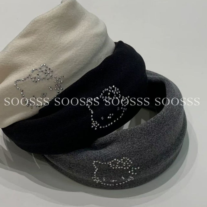 Wholesale Cute rhinestone cartoon pattern wide headband
