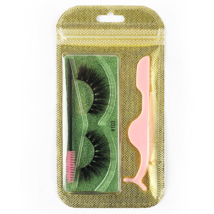 Wholesale combination 3d false eyelashes natural thick pair MOQ≥3 JDC-EY-LanJL002