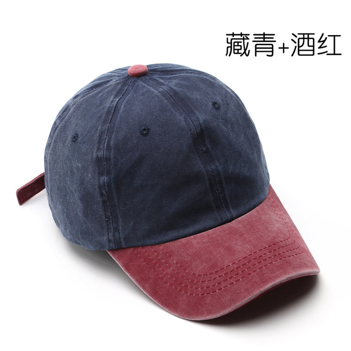 Wholesale  washing old splicing light board baseball cap