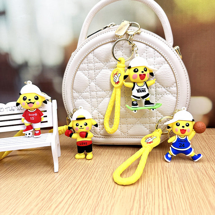 Wholesale Basketball Sports Silicone Keychain JDC-KC-RunX013