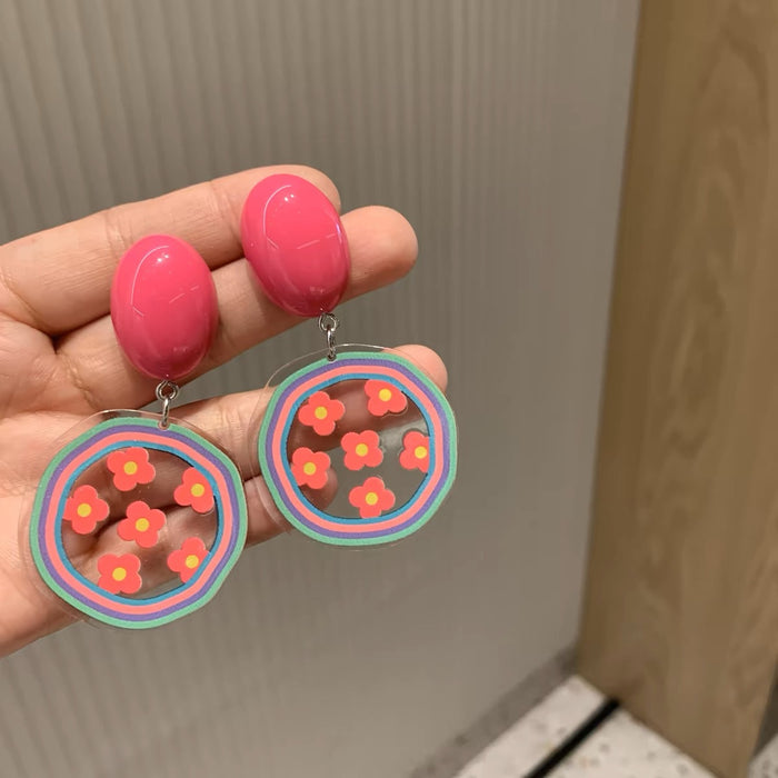 Wholesale Handmade Niche Design Silver Needle Earrings