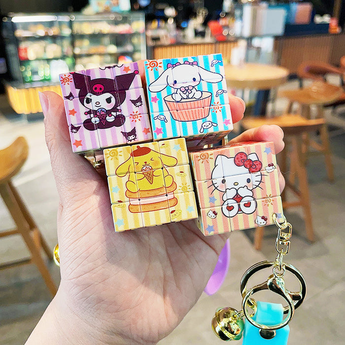 Wholesale Creative Cartoon Rubik's Cube Series Keychains JDC-KC-LeZi015