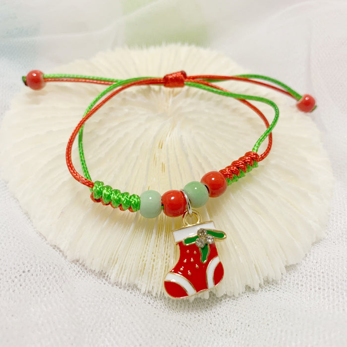 Wholesale Christmas cartoon bracelet  Christmas tree donuts deer a variety of optional manufacturers