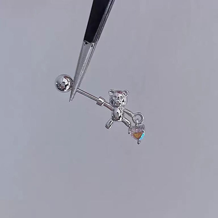 Wholesale Titanium Steel Ear Earrings Niche Light Luxury Ear Nail