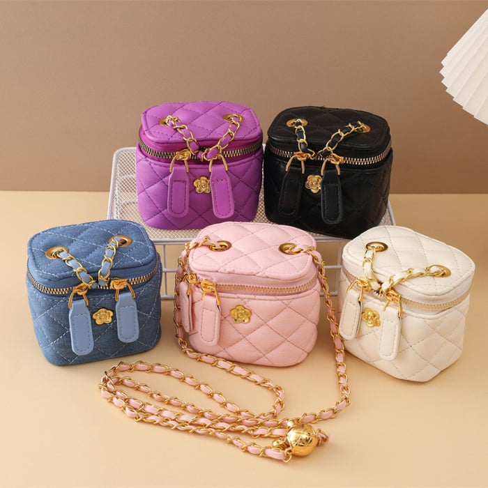 Wholesale Golden Camellia Mini Crossbody Bag for Parent-Child