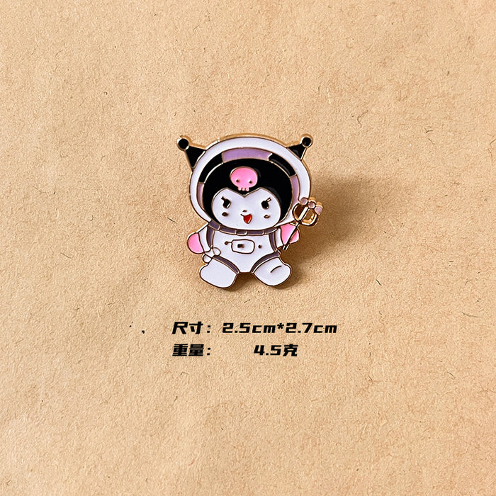 Wholesale High end, niche metal brooch, cartoon badge, cute student clothing accessories