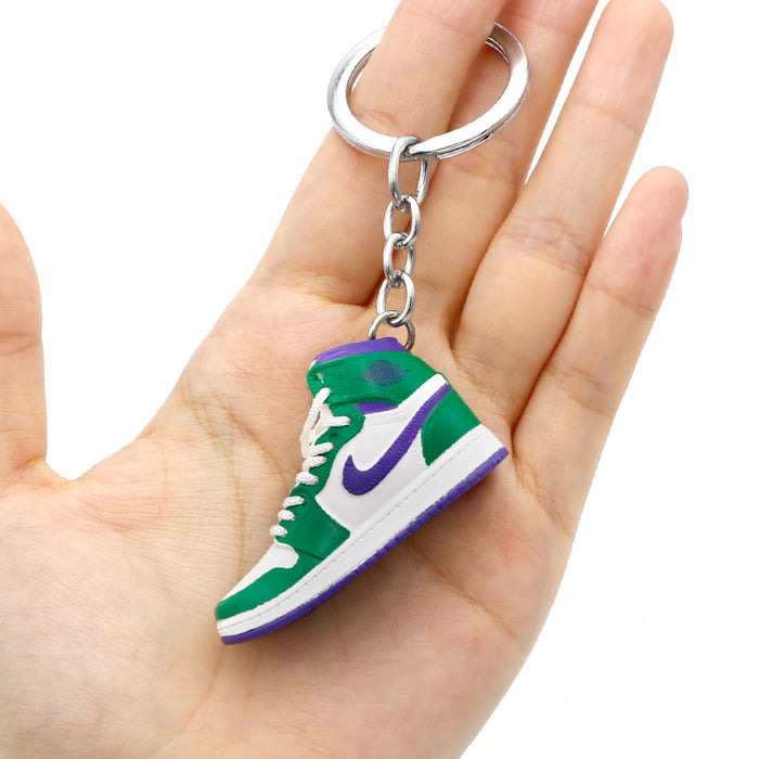 Wholesale PVC Mini Basketball Shoe Keychain JDC-KC-QLPing008