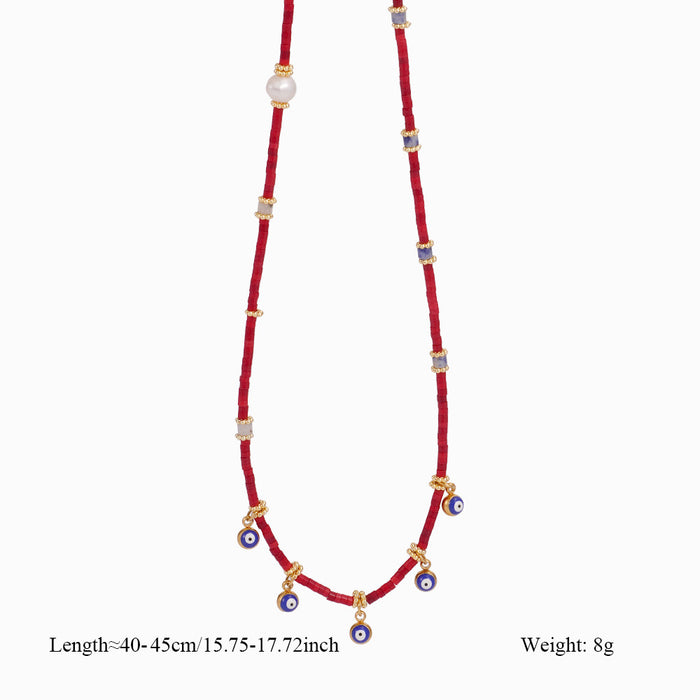 Wholesale Personalized original design, natural stone necklace paired with stainless steel pendant, exuding a high-end atmosphere