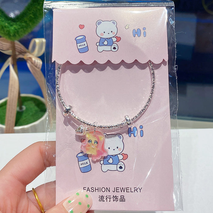 Wholesale cartoon children' s independent packaging student bracelet