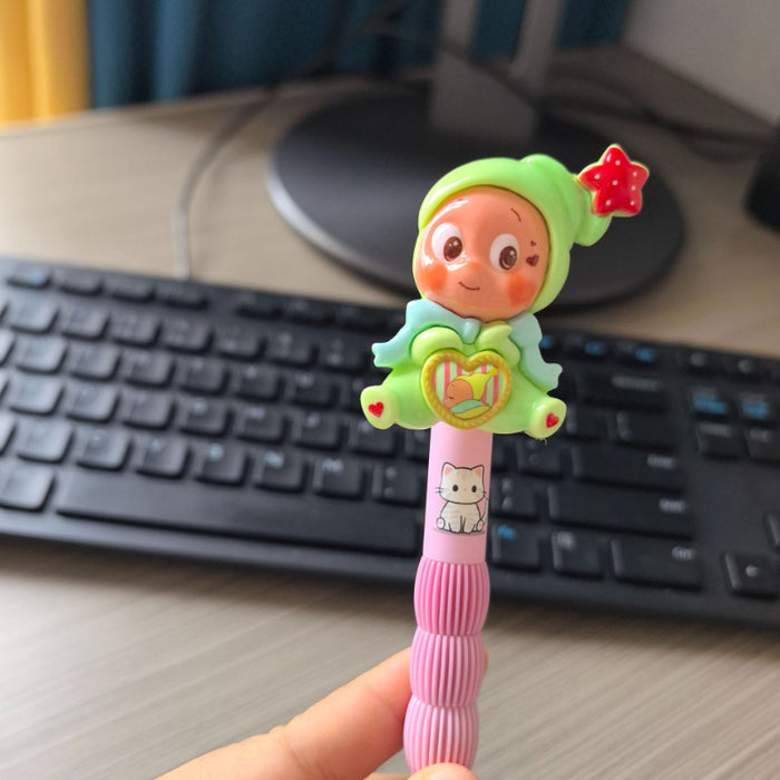 Wholesale Creative Monster Soft Grip Star Character Gel Pen 0. 5mm Cute Trendy Writing Tool
