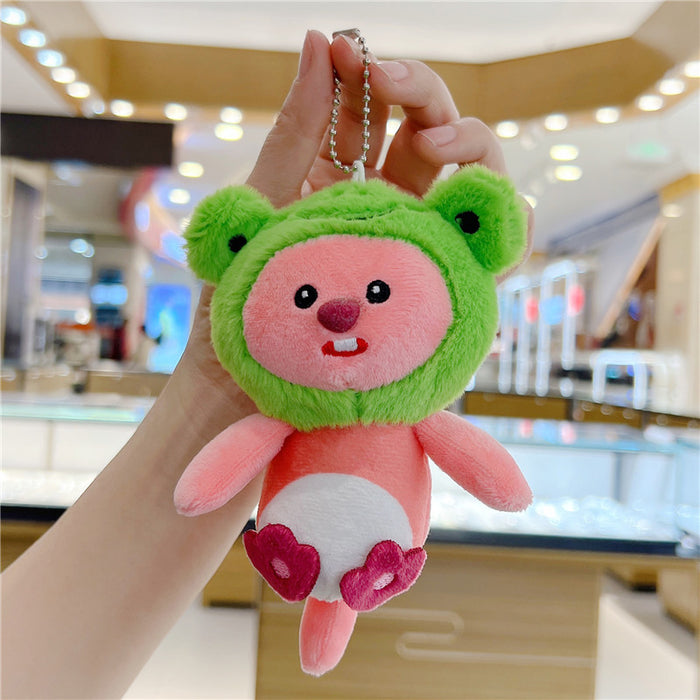 Wholesale  Cute Beaver Pendant Plush Toy Doll  Bag Pendant Keychain