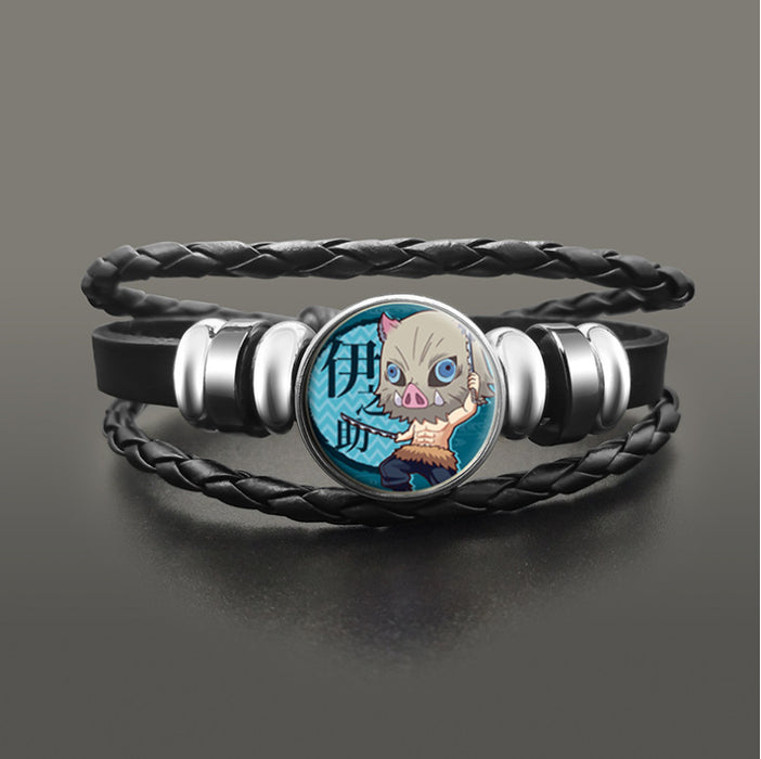 Wholesale Leather Cartoon Braided Bracelet JDC-BT-HaoH001