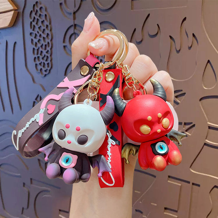 Wholesale PVC Cartoon Doll Stand Keychain JDC-KC-TuRui001