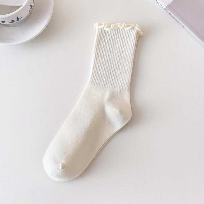 Wholesale Socks, mid length socks, stacked socks, college style socks