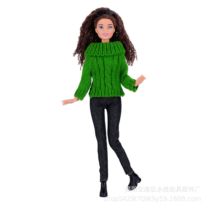 Wholesale Dress  sweater turtleneck wool sweater sweater doll clothes