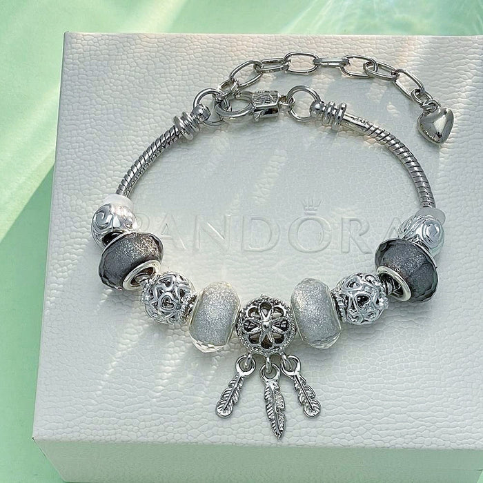 Wholesale Dream Catcher Beaded Alloy Bracelet JDC-BT-RanYan002