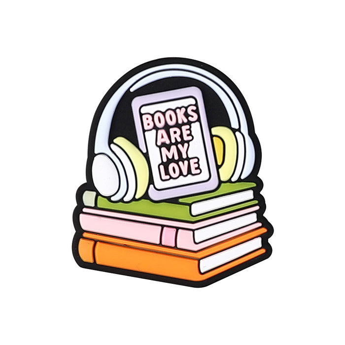 Wholesale 20pcs Alphabet brand silicone beads bead pen accessories children' s cartoon letter glue beads silicone beads