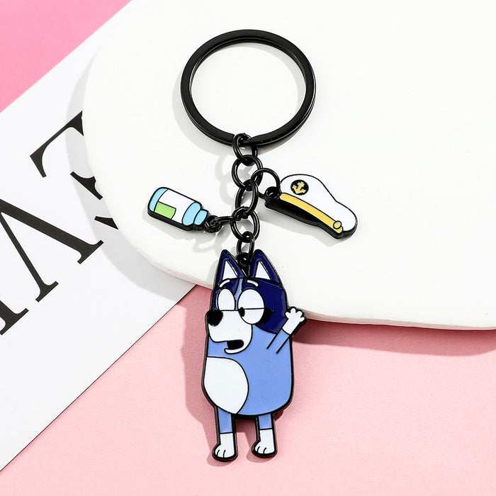 Wholesale 5PCS Cartoon Cute Dog Zinc Alloy Keychain JDC-KC-GYu002