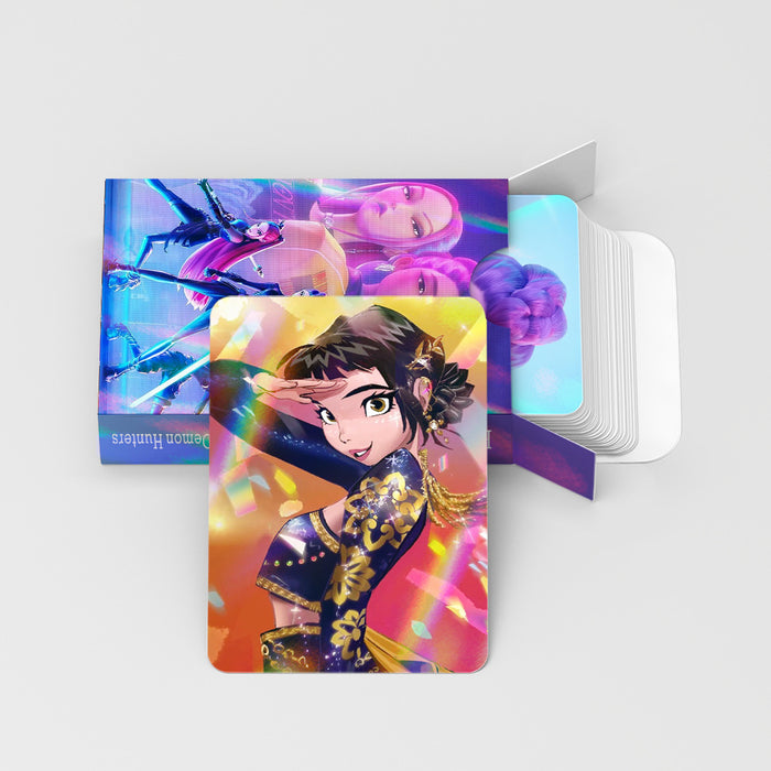 Wholesale 30-Piece Set of K-Pop Holographic Cartoon Collectible LOMO Cards