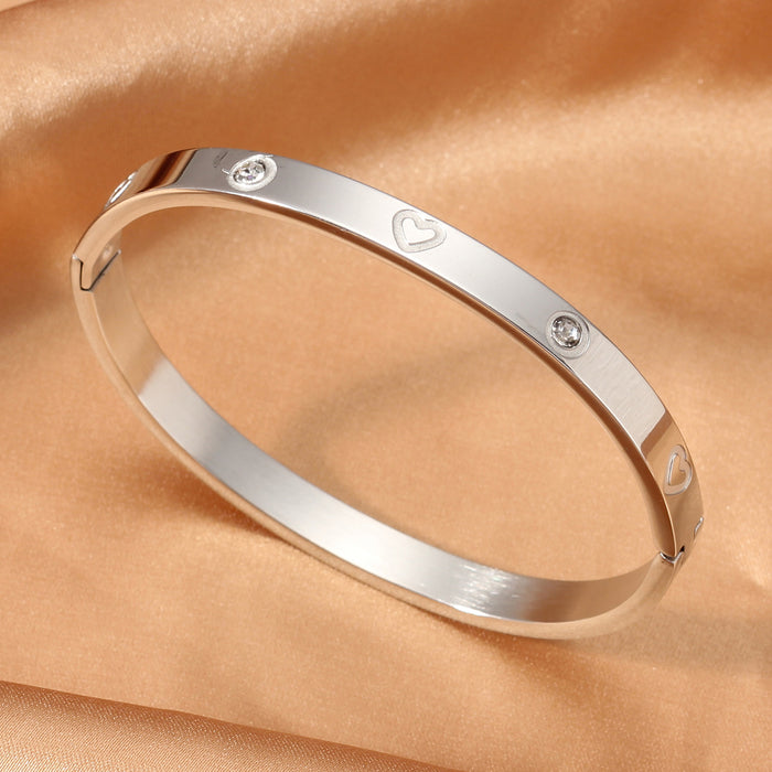 Wholesale Sophisticated &  Elegant: Light Luxury Titanium Steel Bangle
