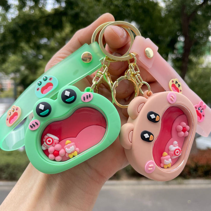 Wholesale Creative Big-Mouth Small Animal Maze Keychain