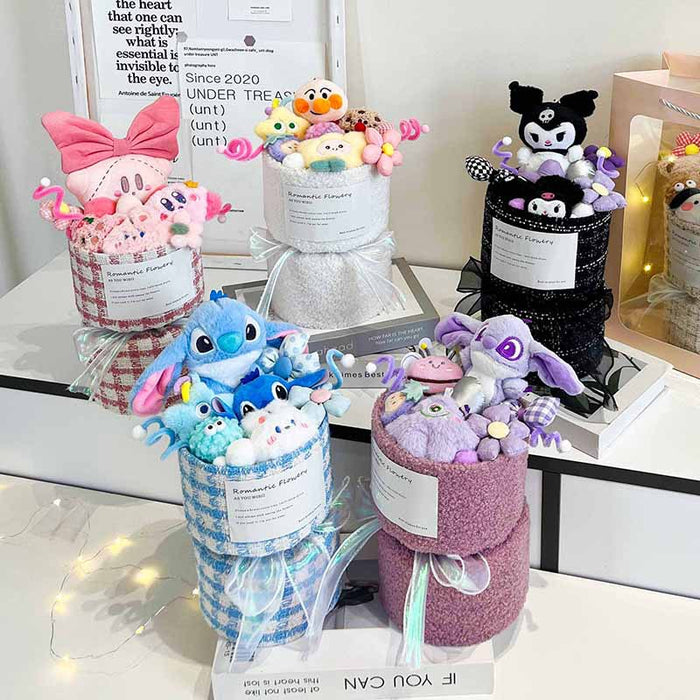Wholesale Decorations Cute plush doll bouquet for Christmas.