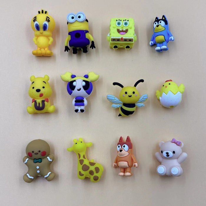 Wholesale 500PCS Halloween Silicone Cartoon 3D Focal Beads JDC-BDS-Nais284