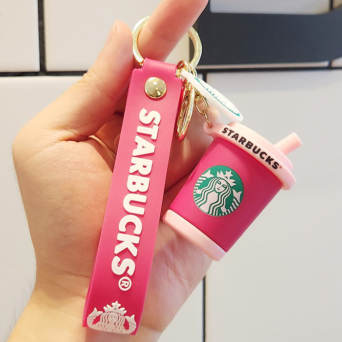 Wholesale Creative Starbucks Milk Tea Cup Keychain JDC-KC-HanC002