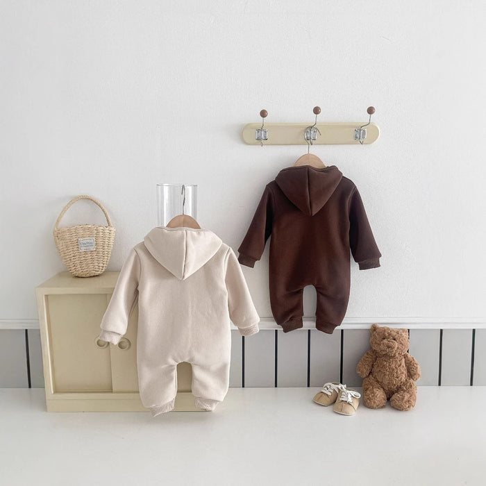 Wholesale Autumn and Winter Baby Jumpsuit Thick Fleece Bear Crawling Clothes JDC-BC-WeiNiS019