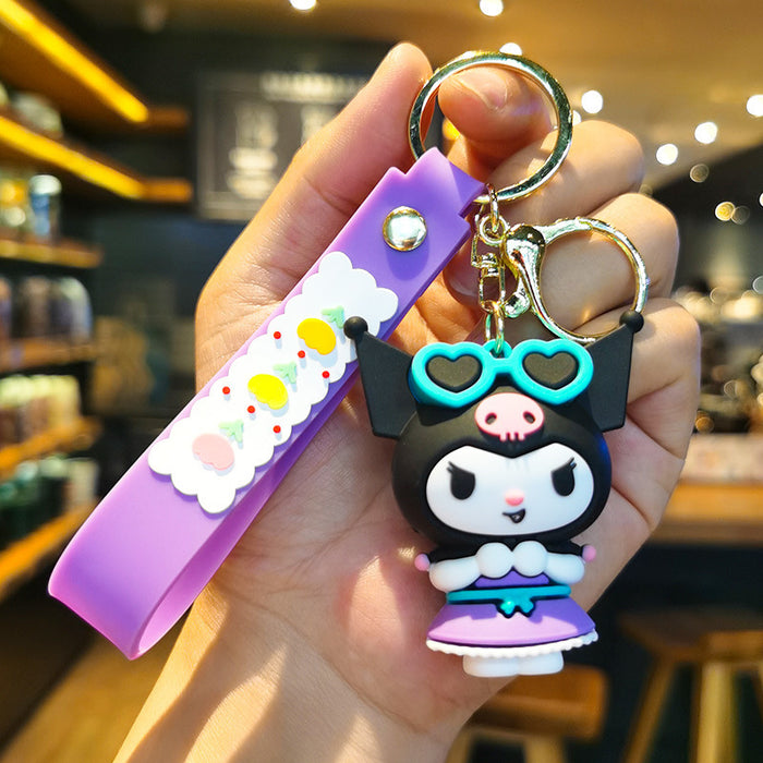 Wholesale Cartoon 3D Doll Rubber Keychain JDC-KC-Tingm049