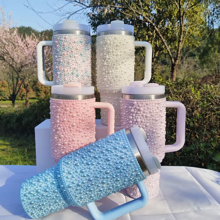 Wholesale stainless steel vacuum beer mug with handle for car with heat preservation and ice-keeping function