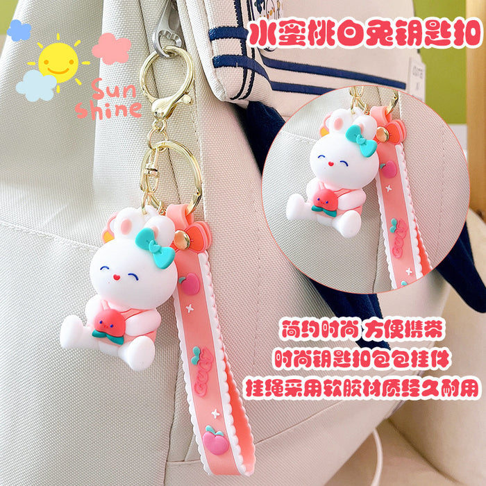 Wholesale Cartoon Silicone Doll Keychain JDC-KC-MingT185