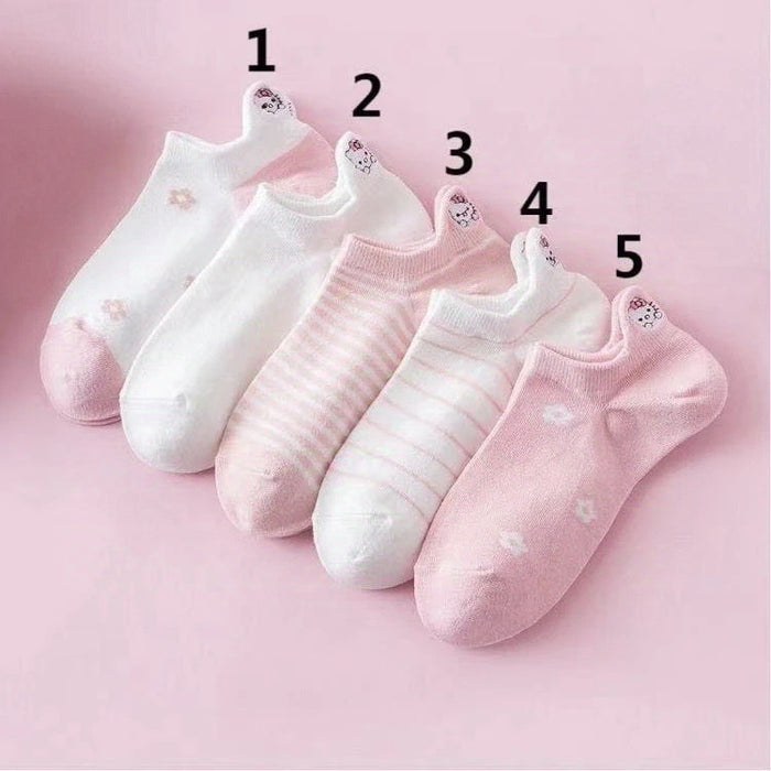 Wholesale Cartoon Cute Mid-tube Boat Socks