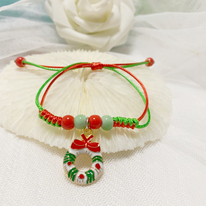 Wholesale Christmas cartoon bracelet  Christmas tree donuts deer a variety of optional manufacturers