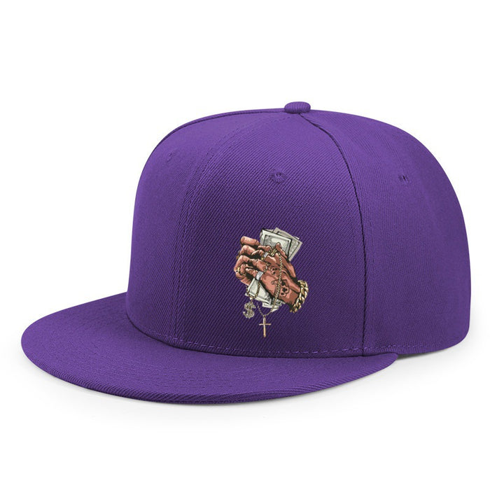 Wholesale Two handed letter printed baseball cap, skateboard flat edge cap, hat