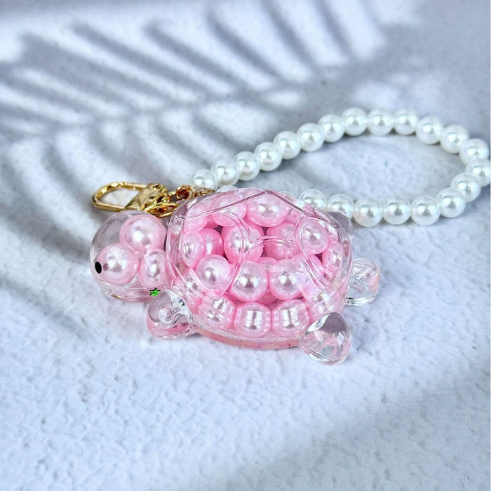 Wholesale Oil-filled quicksand turtle keychain