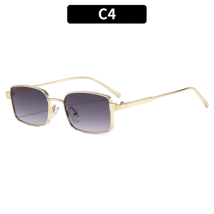 Wholesale Metal Cat-Eye Retro Square Sunglasses Gold Frame Gray Lenses UV400 for Women Party Outdoor Driving
