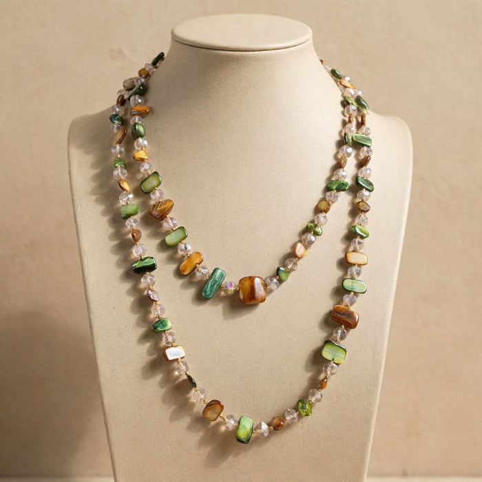 Wholesale Handmade Shell Beaded Necklace Bohemian Colorful Long Pendant Chain Vacation Gift Fashion Accessory