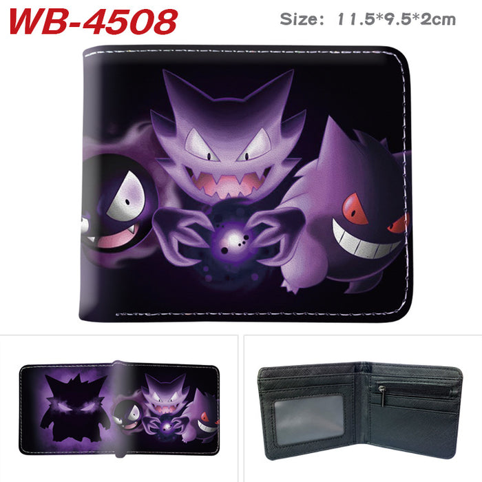 Wholesale Cute Anime Elf Pattern PU Bifold Wallet Short Card Holder Coin Purse Everyday Chic Fashion Accessory