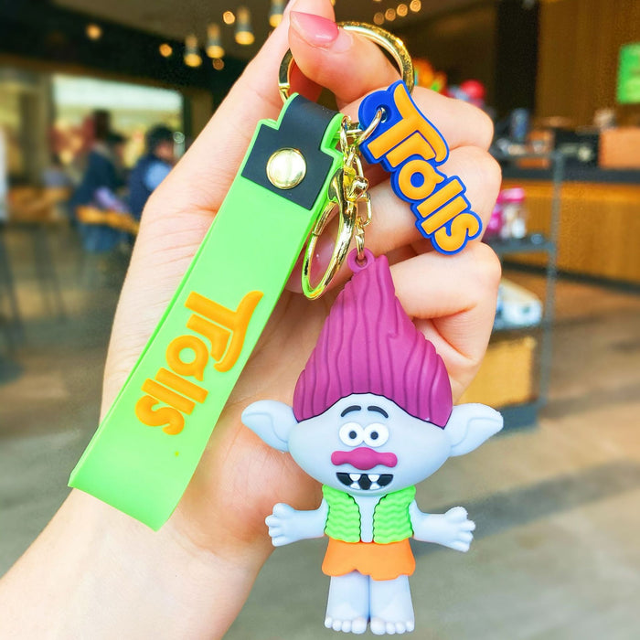 Wholesale Silicone Cartoon Doll Keychain JDC-KC-MingT113