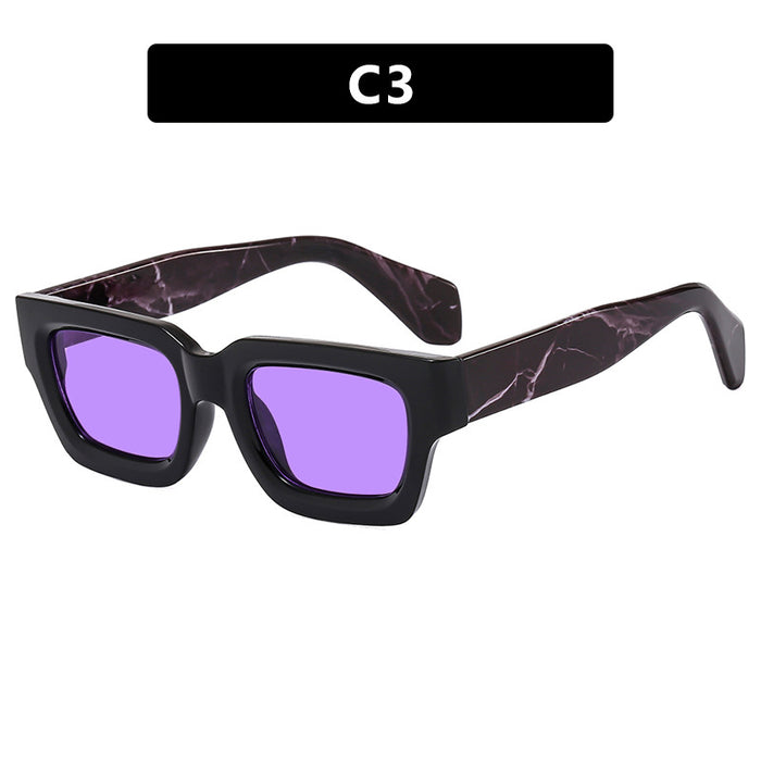 Wholesale Square small frame sunglasses, new fashionable sunglasses, personalized thick frame sunglasses