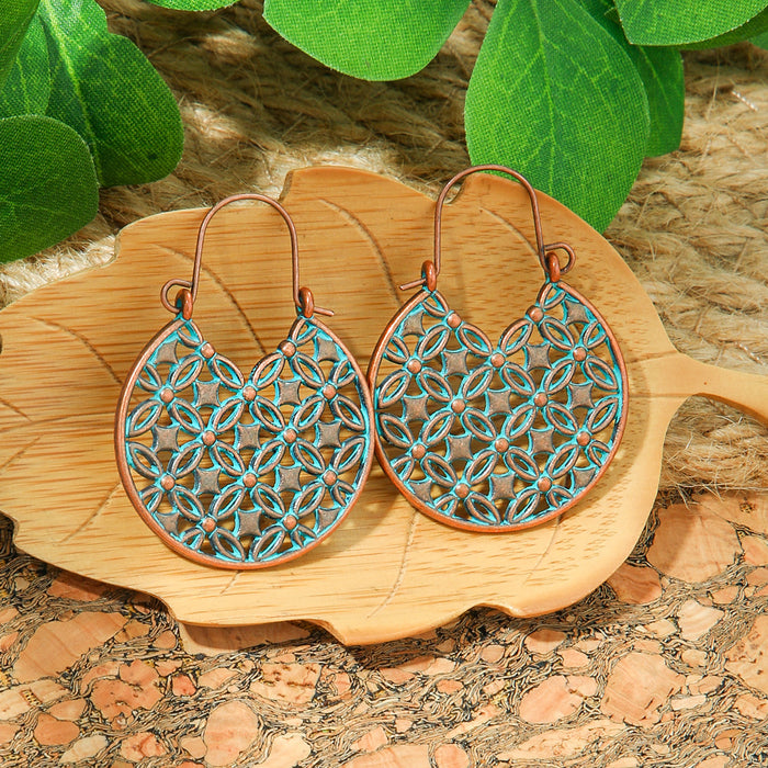 Wholesale Bohemian Geometric Tassel Earrings Set - Zinc Alloy Electroplated Boutique Resale Jewelry